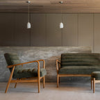 Busan Armchair Green Boucle