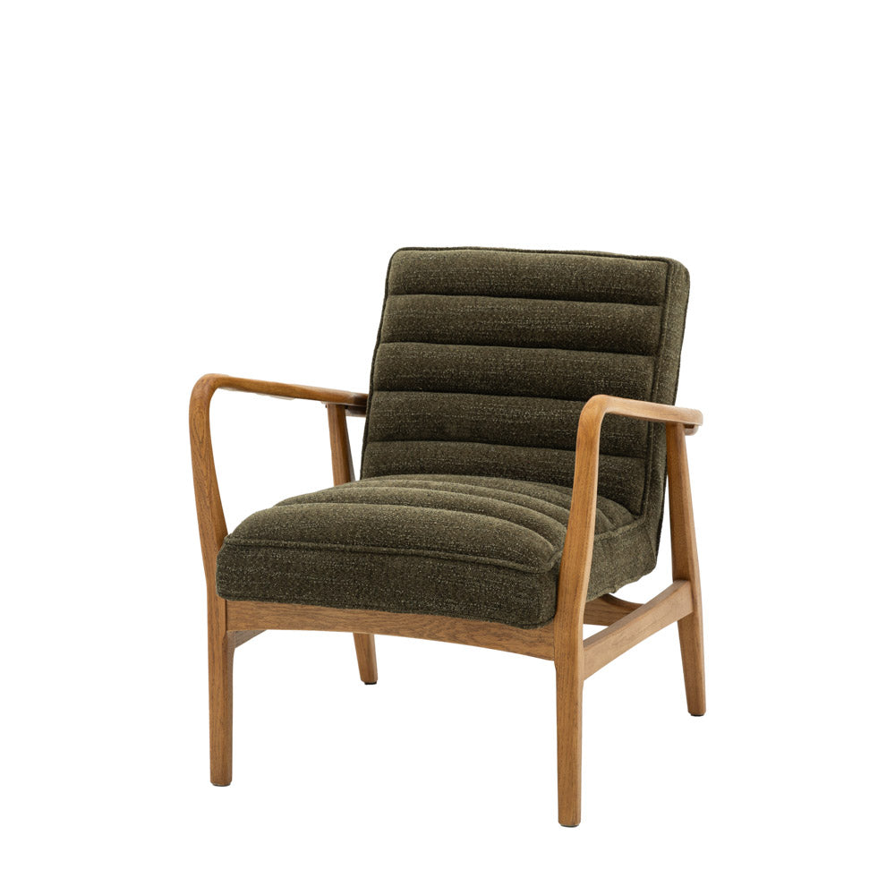 Busan Armchair Green Boucle