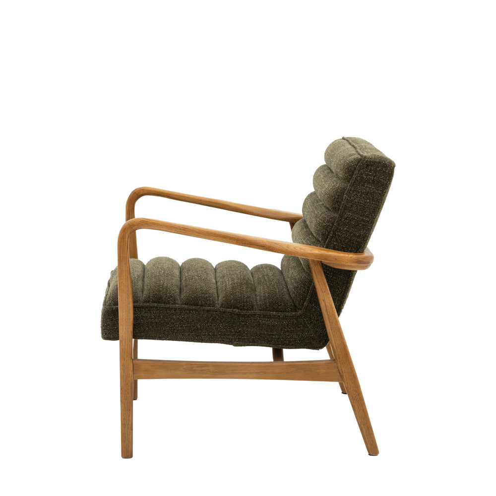 Busan Armchair Green Boucle