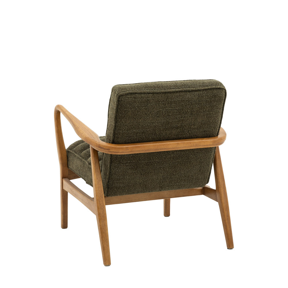 Busan Armchair Green Boucle