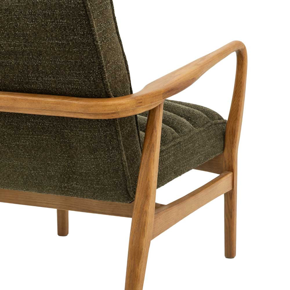 Busan Armchair Green Boucle