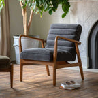 Busan Armchair Charcoal Boucle