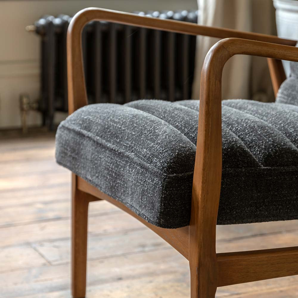Busan Armchair Charcoal Boucle