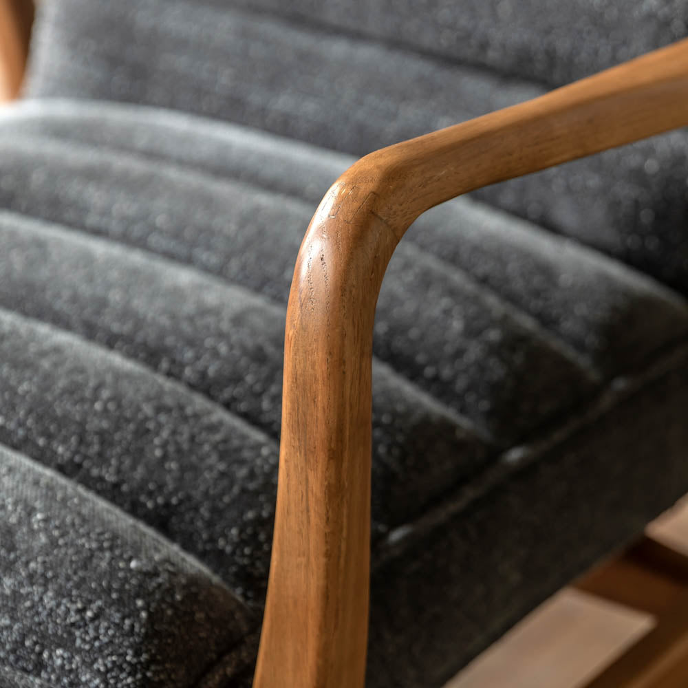 Busan Armchair Charcoal Boucle