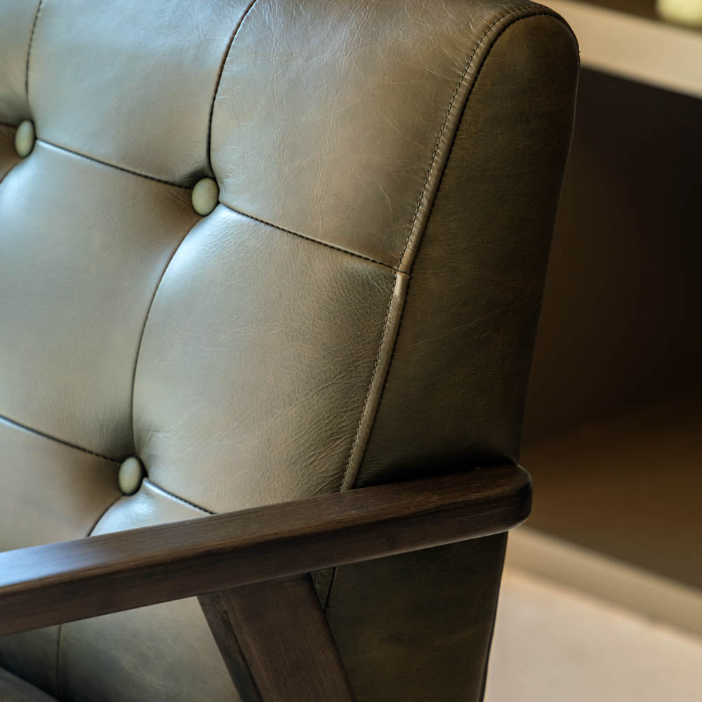 Whitehall Armchair Heritage Green Leather