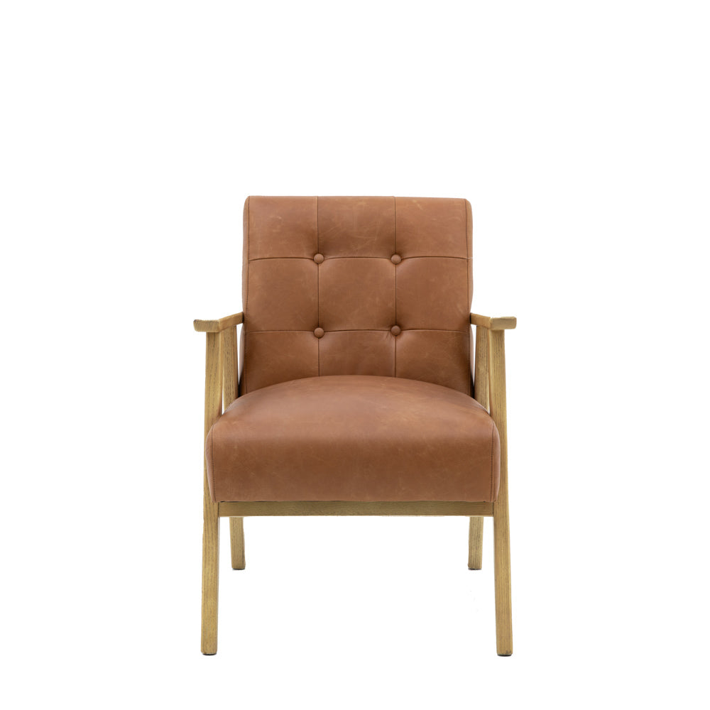 Whitehall Armchair Antique Brown Leather