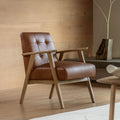 Whitehall Armchair Antique Brown Leather