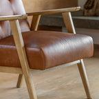 Whitehall Armchair Antique Brown Leather