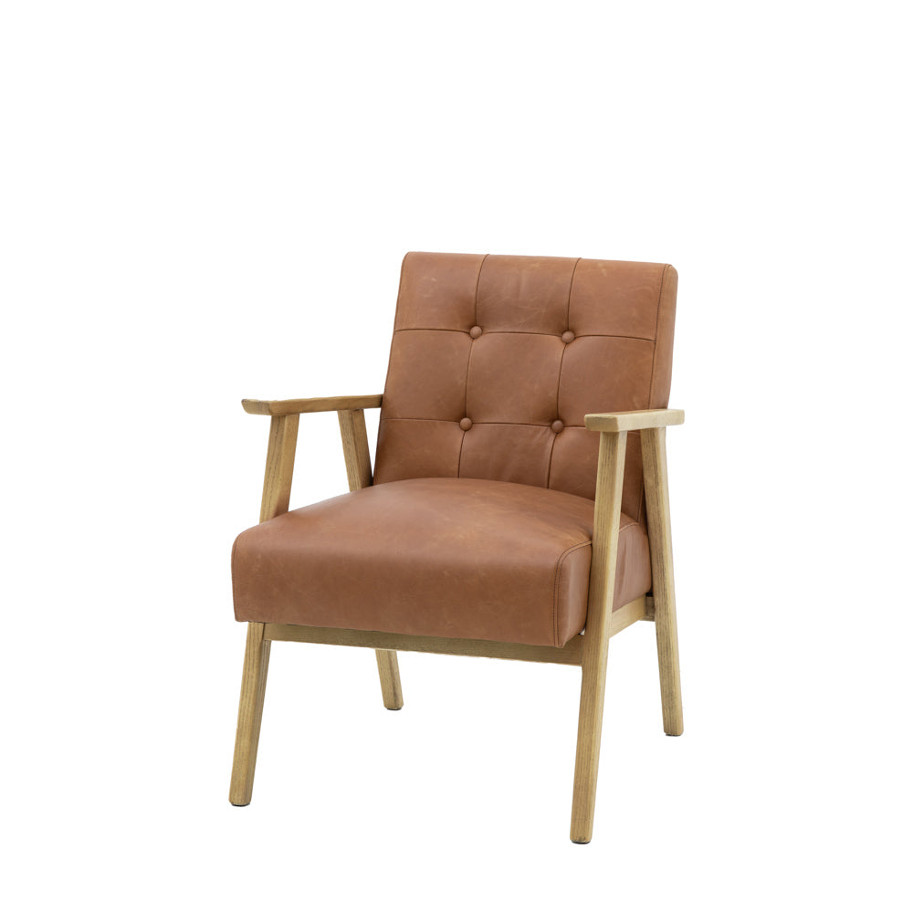 Whitehall Armchair Antique Brown Leather