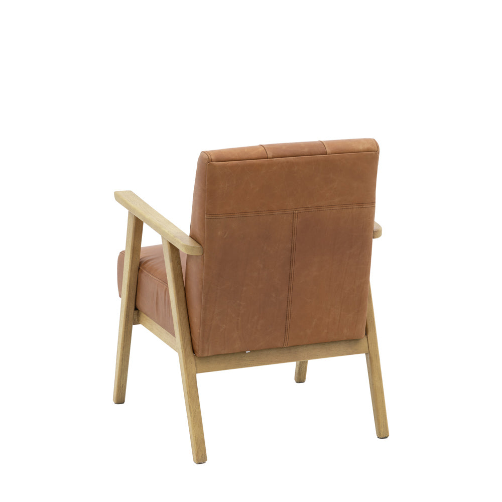 Whitehall Armchair Antique Brown Leather