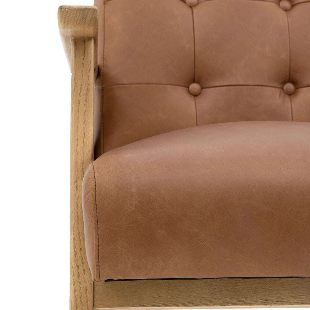 Whitehall Armchair Antique Brown Leather