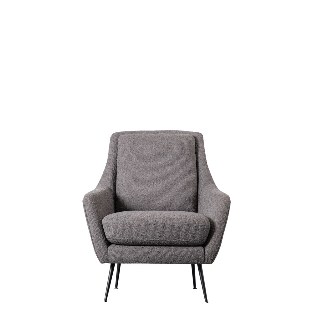 Quebec Armchair Dark Grey Linen