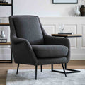 Quebec Armchair Dark Grey Linen
