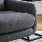 Quebec Armchair Dark Grey Linen