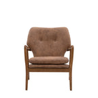 Kalmar Armchair Brown Leather