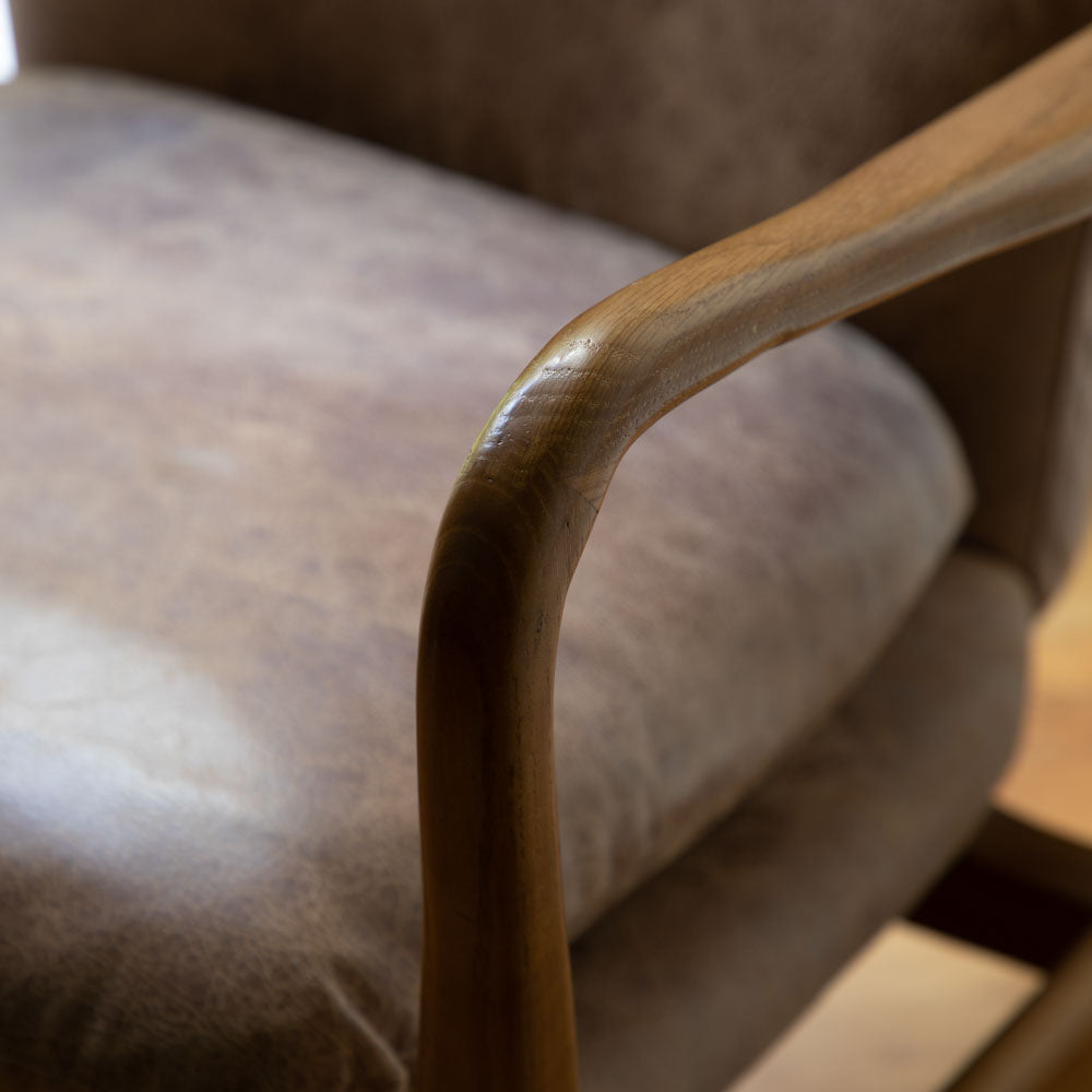 Kalmar Armchair Brown Leather