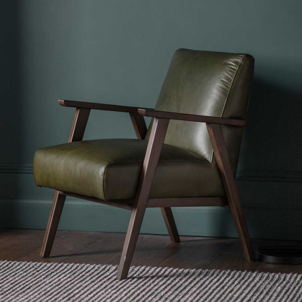 Bedford Armchair Heritage Green Leather