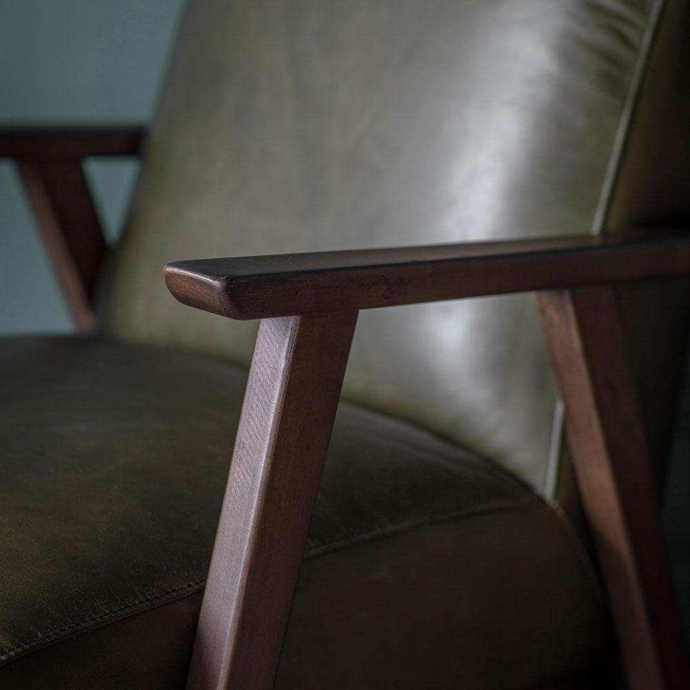 Bedford Armchair Heritage Green Leather