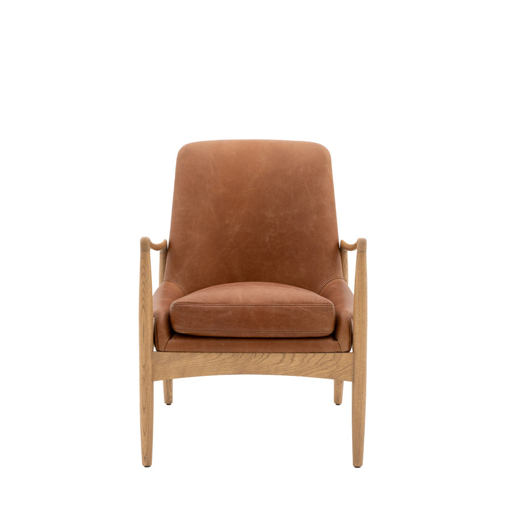 Darro Armchair Brown Leather