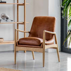 Darro Armchair Brown Leather