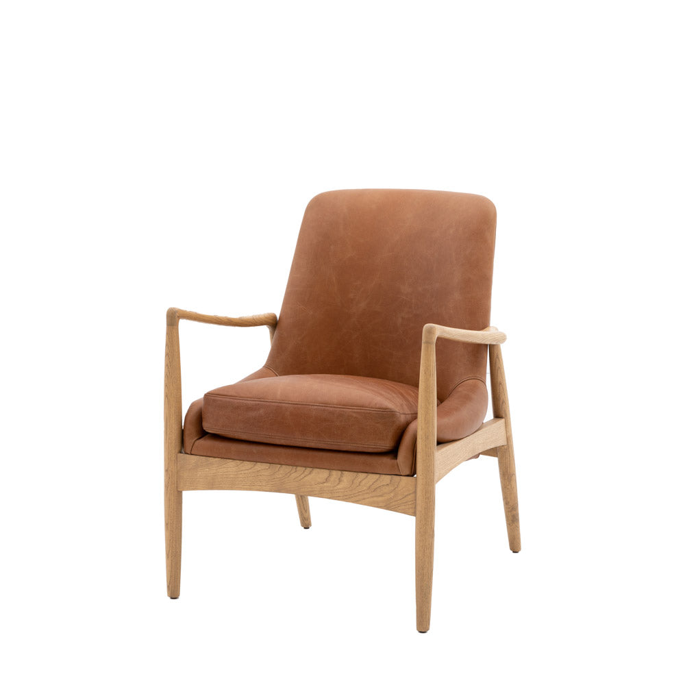 Darro Armchair Brown Leather