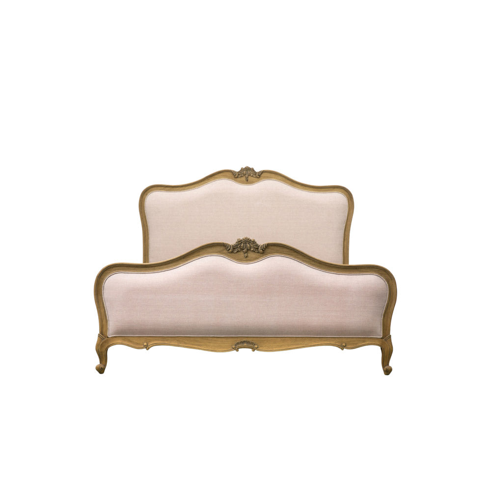 Ghent 6' Linen Upholstered Bed Weathered
