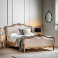 Ghent 6' Linen Upholstered Bed Weathered
