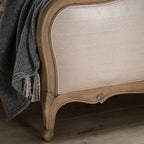 Ghent 6' Linen Upholstered Bed Weathered