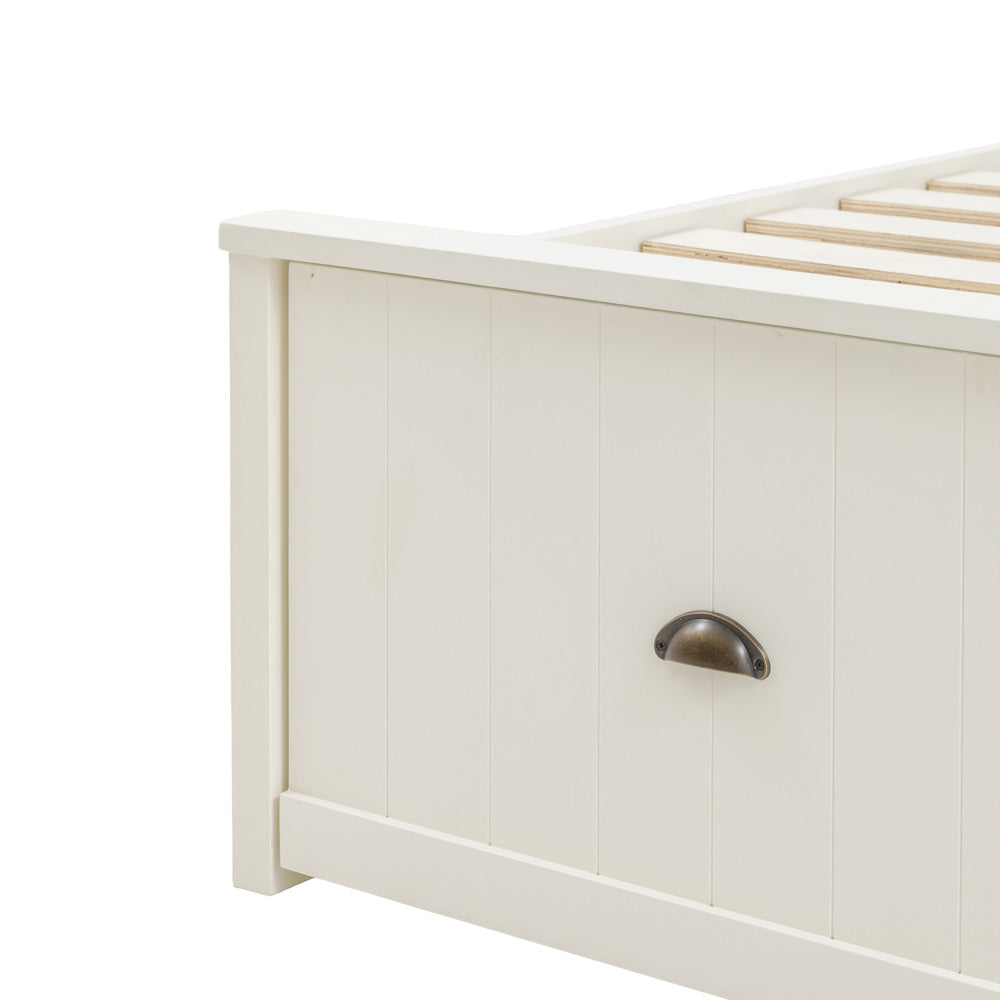 Oxford 5' 2 Drawer Storage Bed White