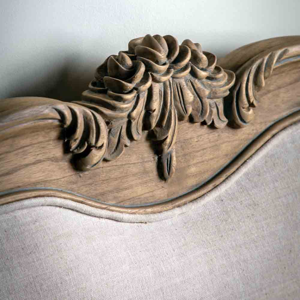 Ghent 5' Linen Upholstered Bed Weathered