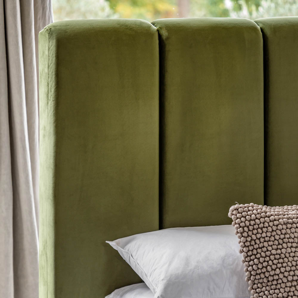 Hyde 4'6 Bed Olive