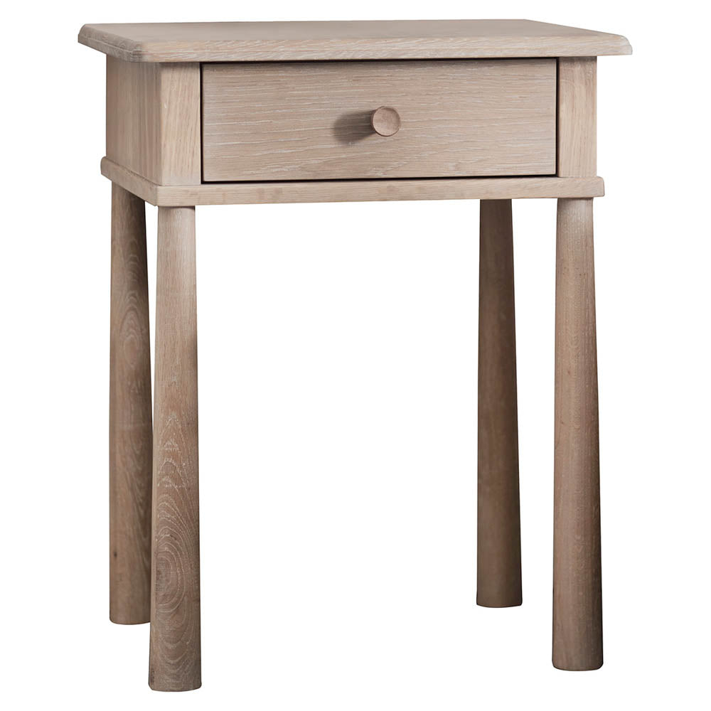 Harbin 1 Drawer Bedside Table Oak
