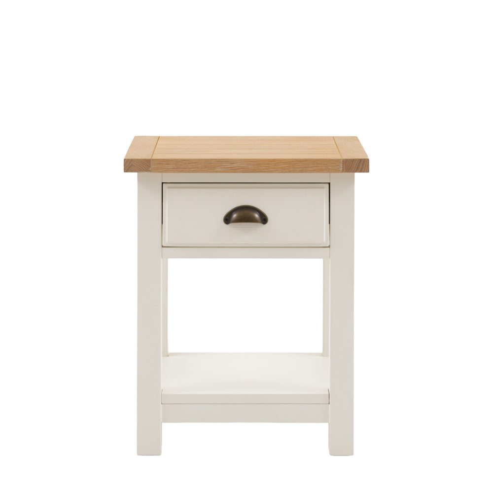 Oxford 1 Drawer Bedside White