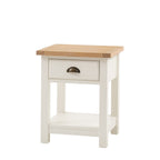Oxford 1 Drawer Bedside White