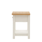 Oxford 1 Drawer Bedside White