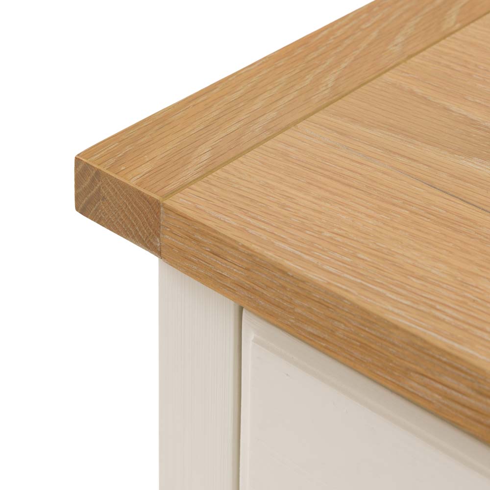Oxford 1 Drawer Bedside White