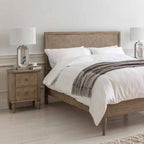Reims 2 Drawer Bedside Table Natural