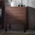 Aswan Retreat Bedside 2 Drawer Chest Brown Mango