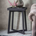 Aswan Boutique Bedside Table Black Mango