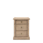 Alberta 3 Drawer Bedside