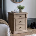 Alberta 3 Drawer Bedside
