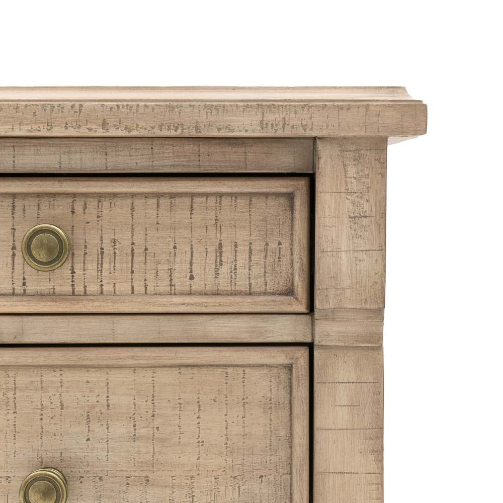 Alberta 3 Drawer Bedside