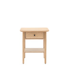 Bremen 1 Drawer Bedside Natural