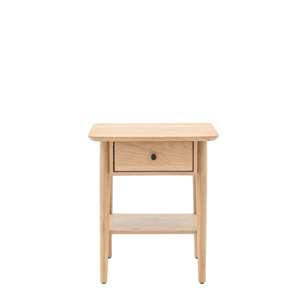 Bremen 1 Drawer Bedside Natural
