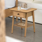 Bremen 1 Drawer Bedside Natural