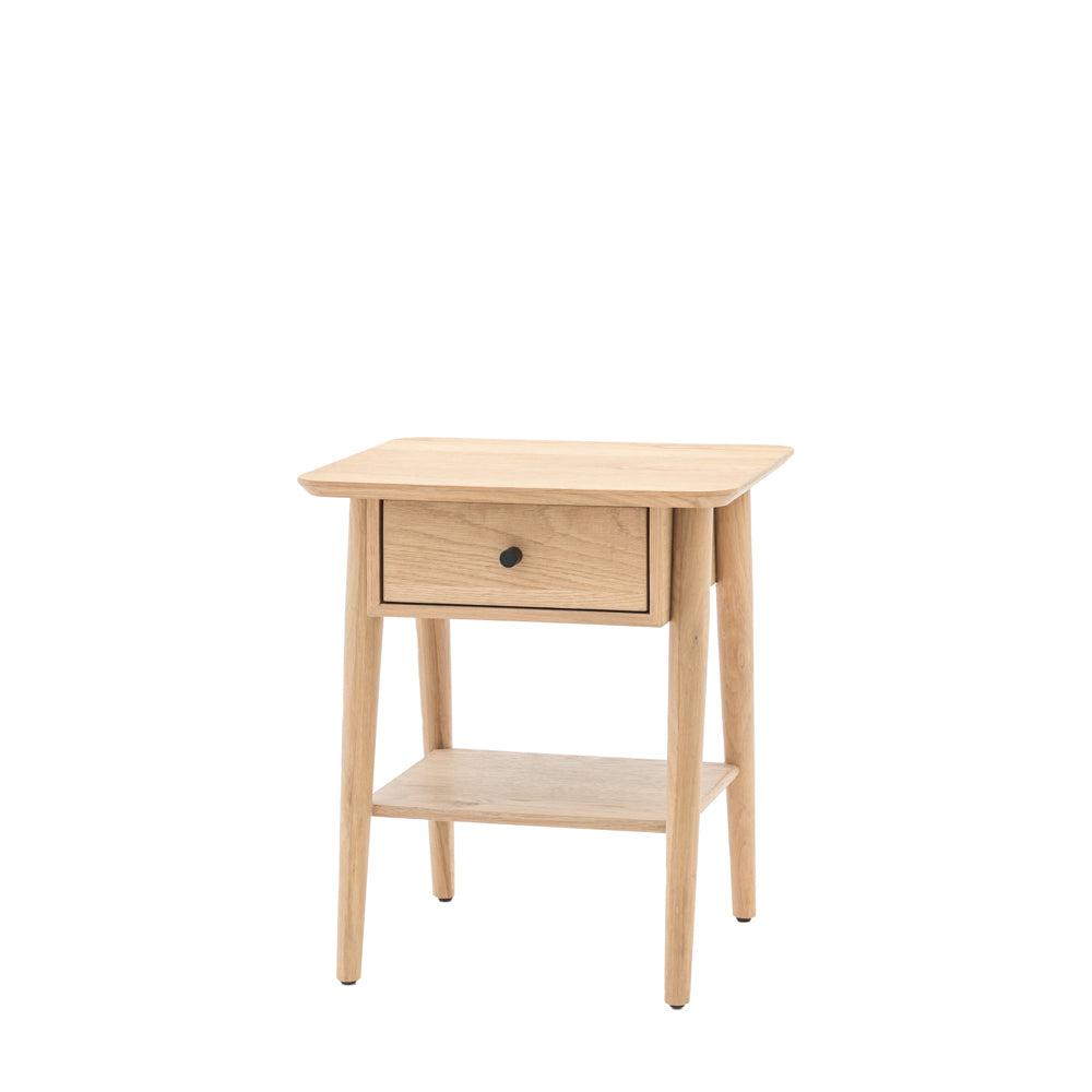 Bremen 1 Drawer Bedside Natural