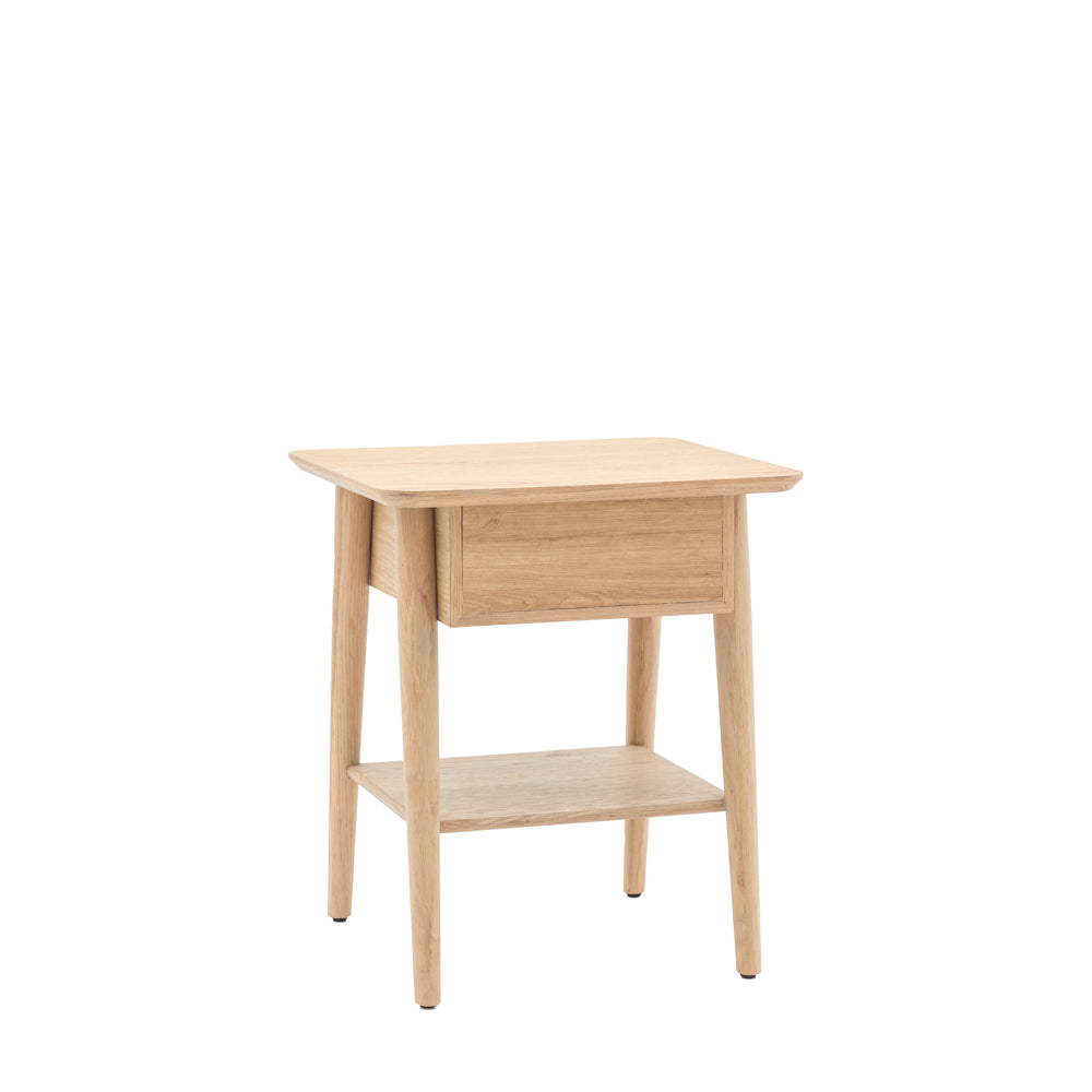 Bremen 1 Drawer Bedside Natural