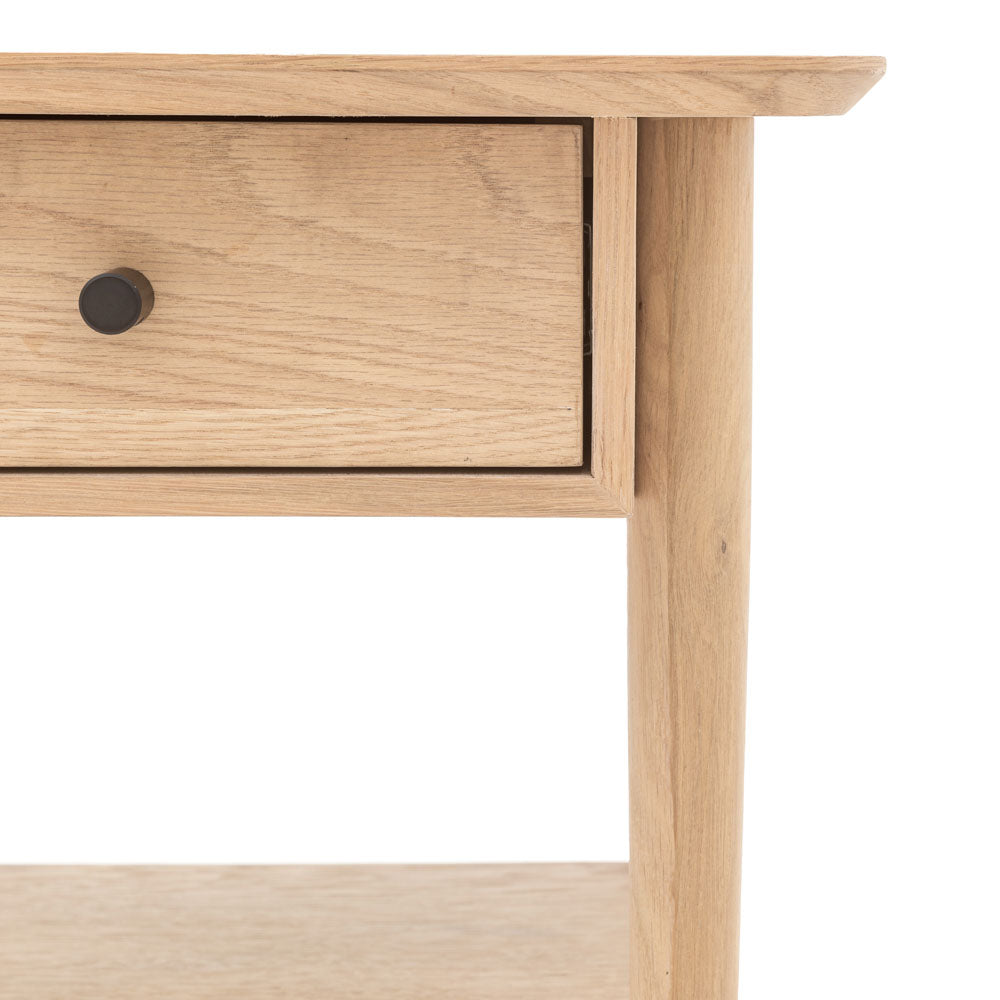 Bremen 1 Drawer Bedside Natural