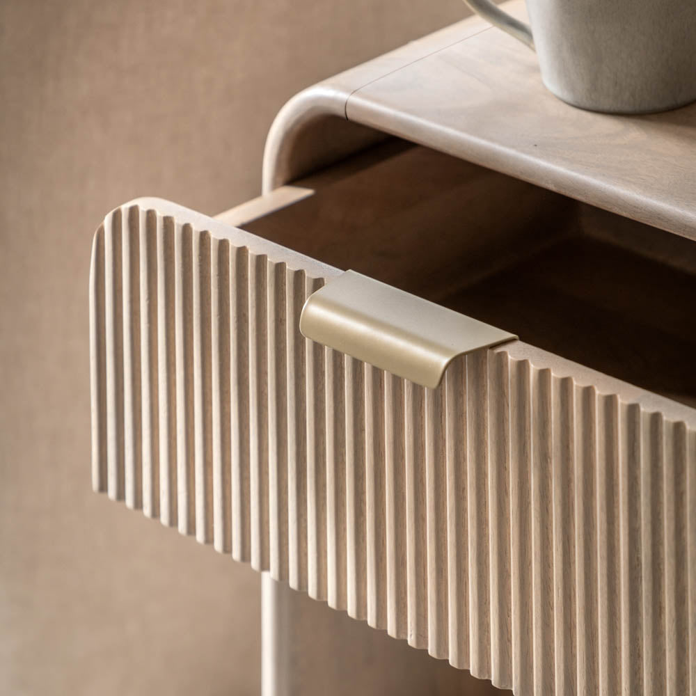 Pavia 1 Drawer Bedside Table Large