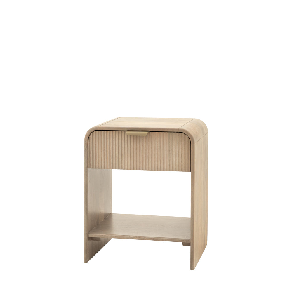 Pavia 1 Drawer Bedside Table Large